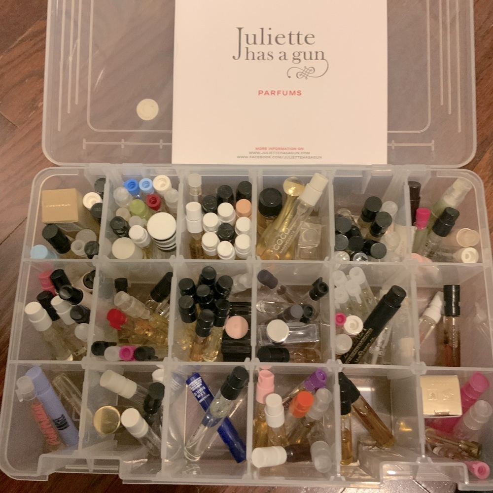 100+ perfume samples Chanel, TF, Versace +